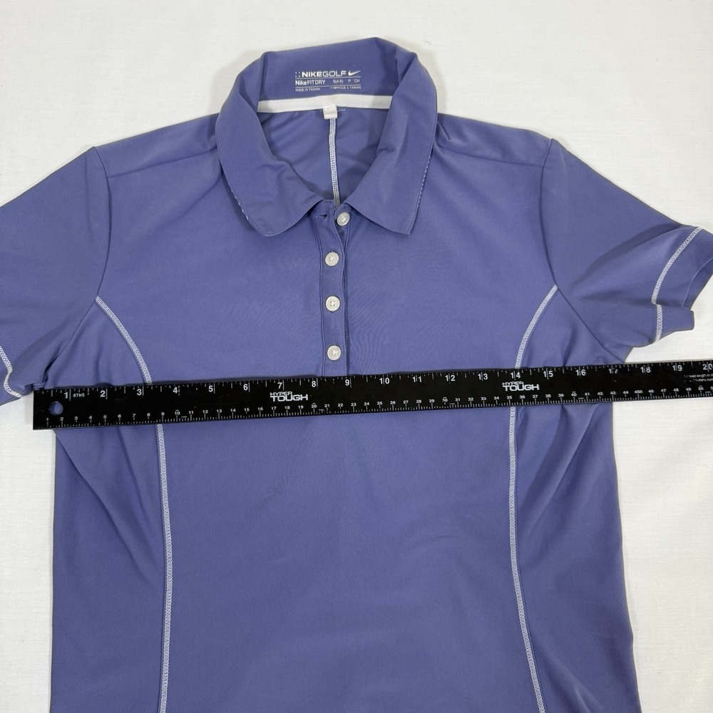 Nike Golf Womens Size Small Blue Periwinkle Dri Fit Shirt Sport Activewear - Picture 5 of 10